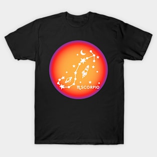 Scorpio Zodiac Sign Aura T-Shirt